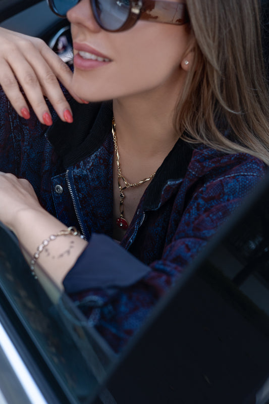 PRABANGUS AUKSUOTAS ILGAS VĖRINYS ,,Mix Charms''