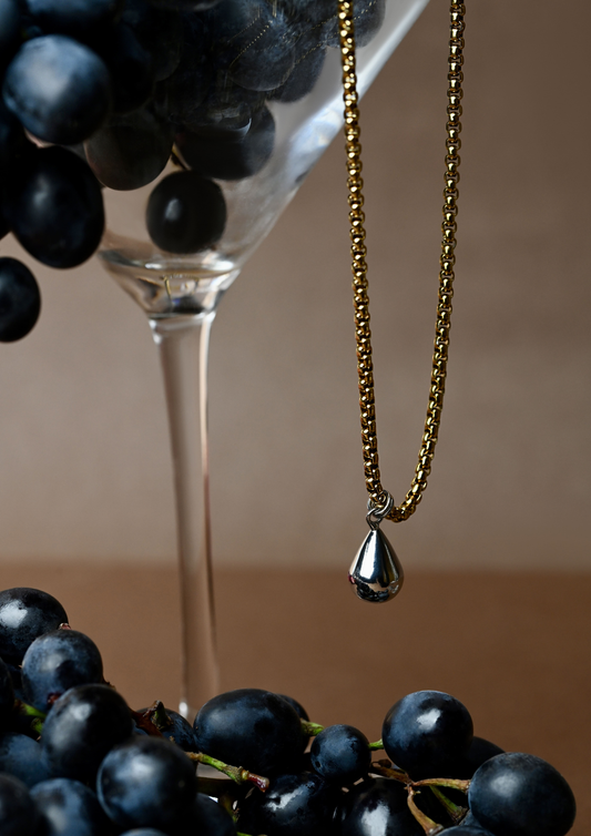 ILGAS KAKLO PAPUOŠALAS SU SIDABRO SPALVOS PAKABUKU ,,Luji''